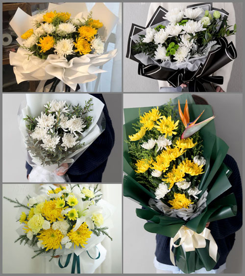 广东梅州市丰顺县汤坑镇石联村白事花束代送